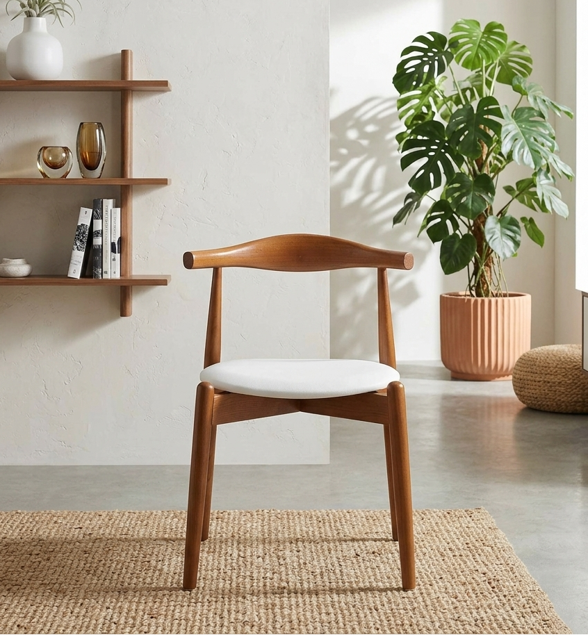 Piers Dining Chair - Dark Walnut White Denmark Home