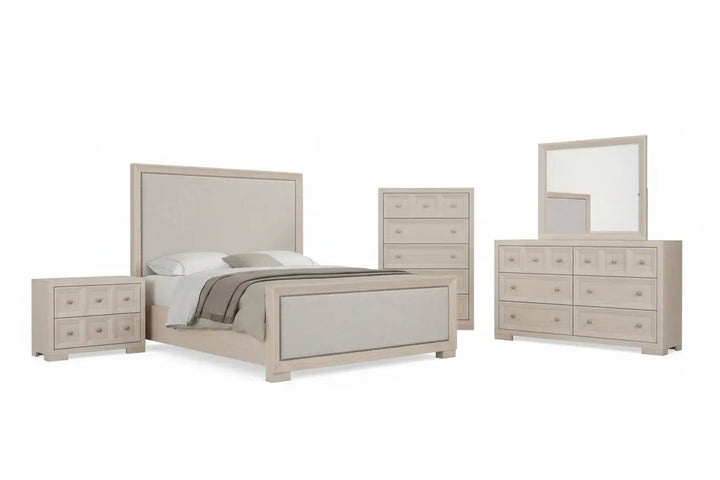 Axis 5-Piece Queen Bedroom Set – Tawny Oak (Modern Classic) Denmark Home
