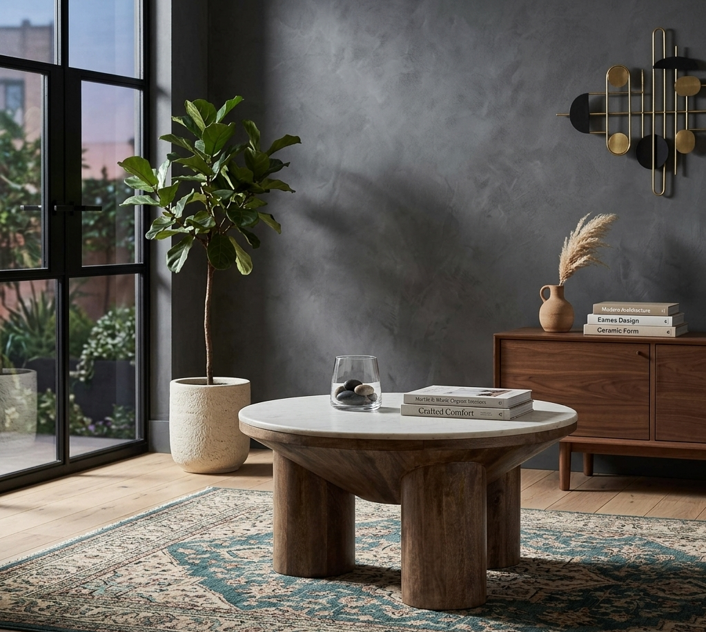 Marvena Coffee Table – Walnut