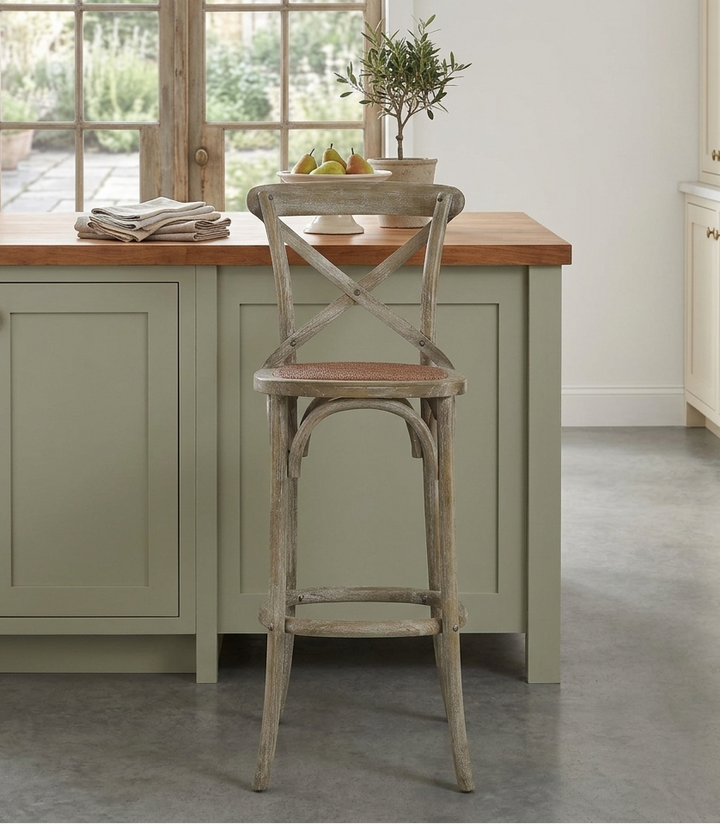 Bramwell Bar Stool - Gray Denmark Home