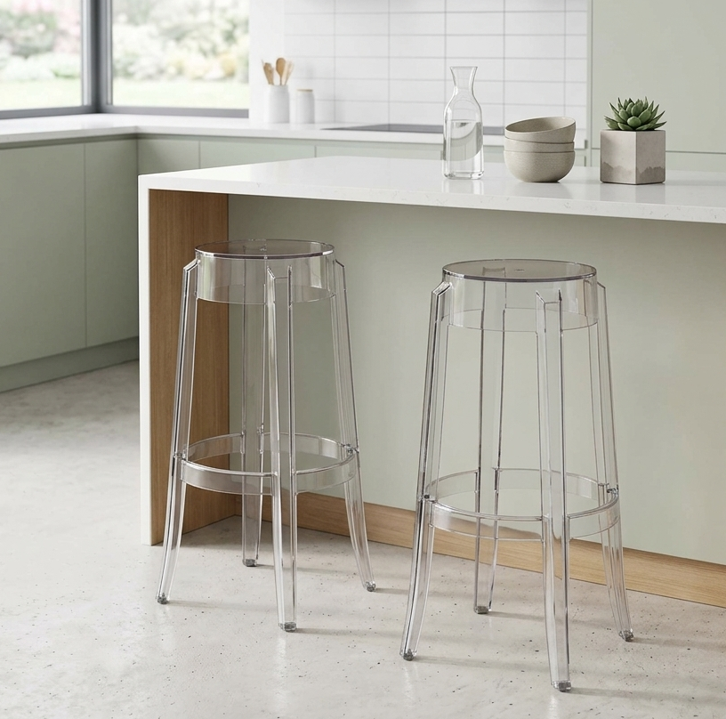 Lucien Counter Stool - Clear Denmark Home