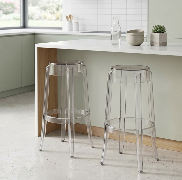Lucien Counter Stool - Clear Denmark Home