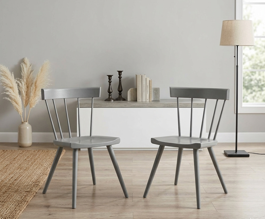 Elmridge Dining Chair Set - Light Gray Denmark Home