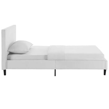 Sena Twin Platform Bed - White Denmark Home
