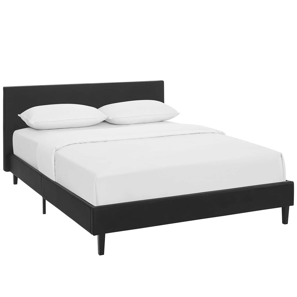 Sena Full Platform Bed - Vinyl White (Copy) Denmark Home