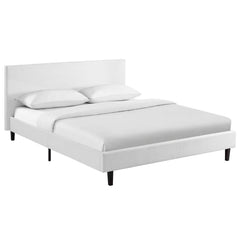 Sena Full Platform Bed - White Denmark Home