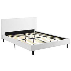 Sena Full Platform Bed - White Denmark Home