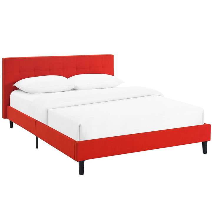 Elsbrook Upholstered Platform Bed - White (Copy) Denmark Home
