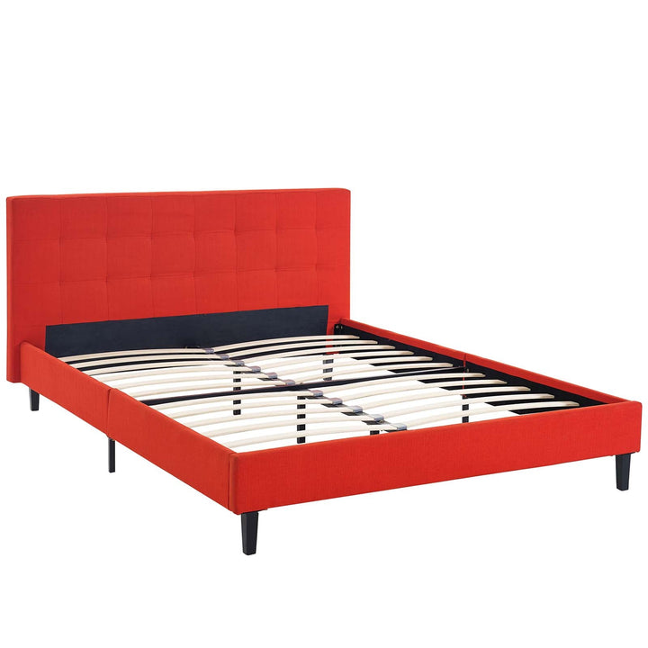 Elsbrook Upholstered Platform Bed - Red Denmark Home
