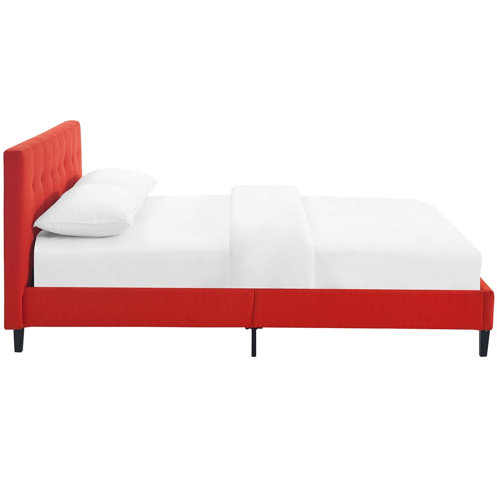 Elsbrook Upholstered Platform Bed - Red Denmark Home