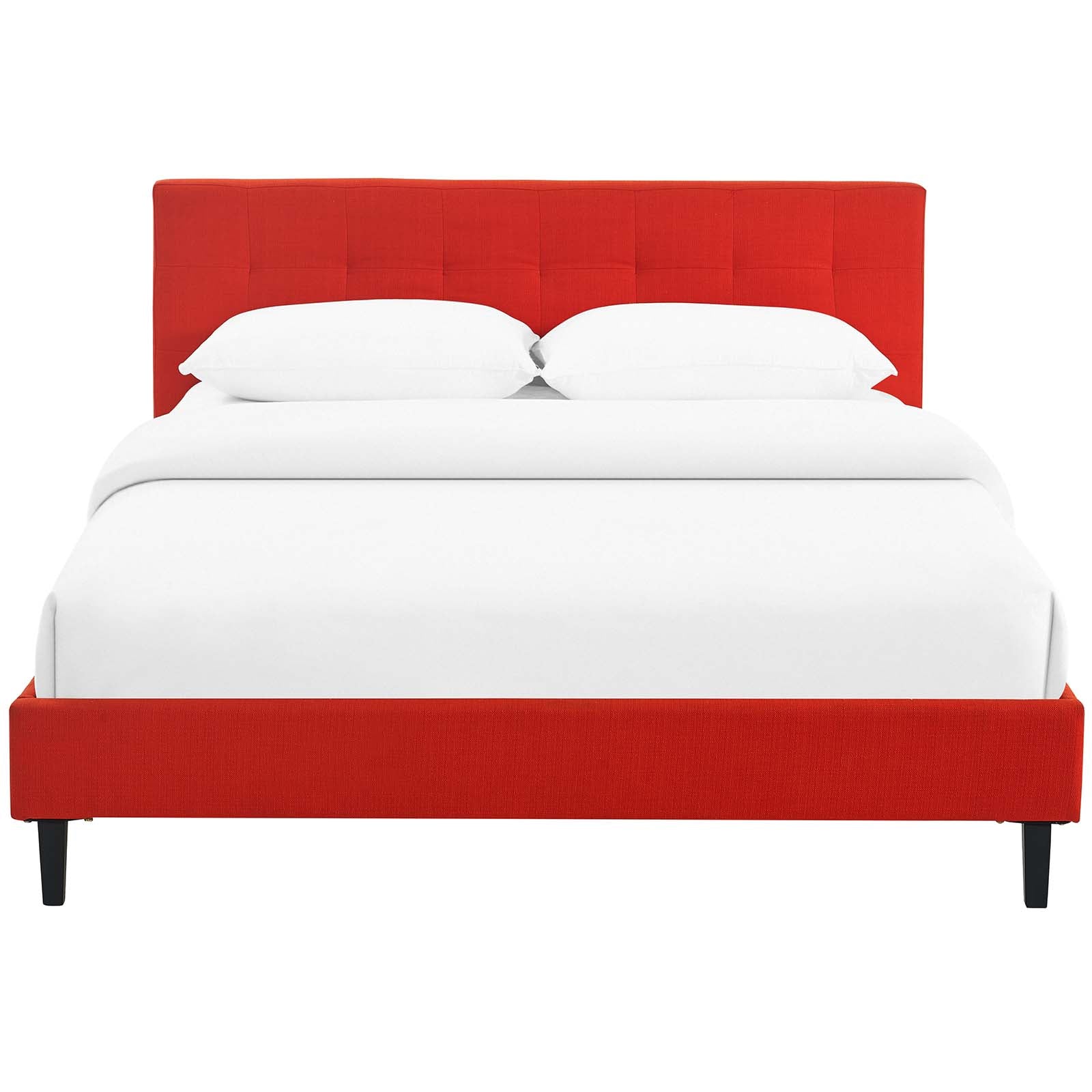 Elsbrook Upholstered Platform Bed - Red Denmark Home