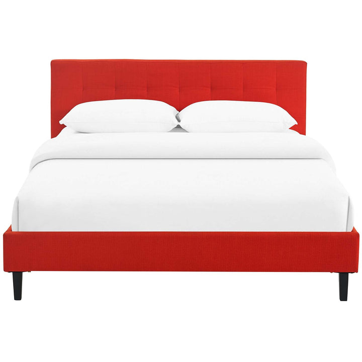 Elsbrook Upholstered Platform Bed - Red Denmark Home