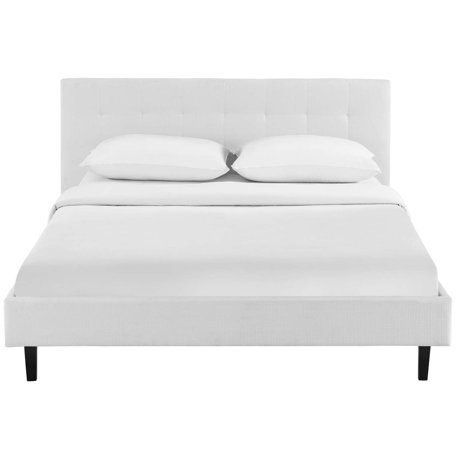 Elsbrook Upholstered Platform Bed - White Denmark Home