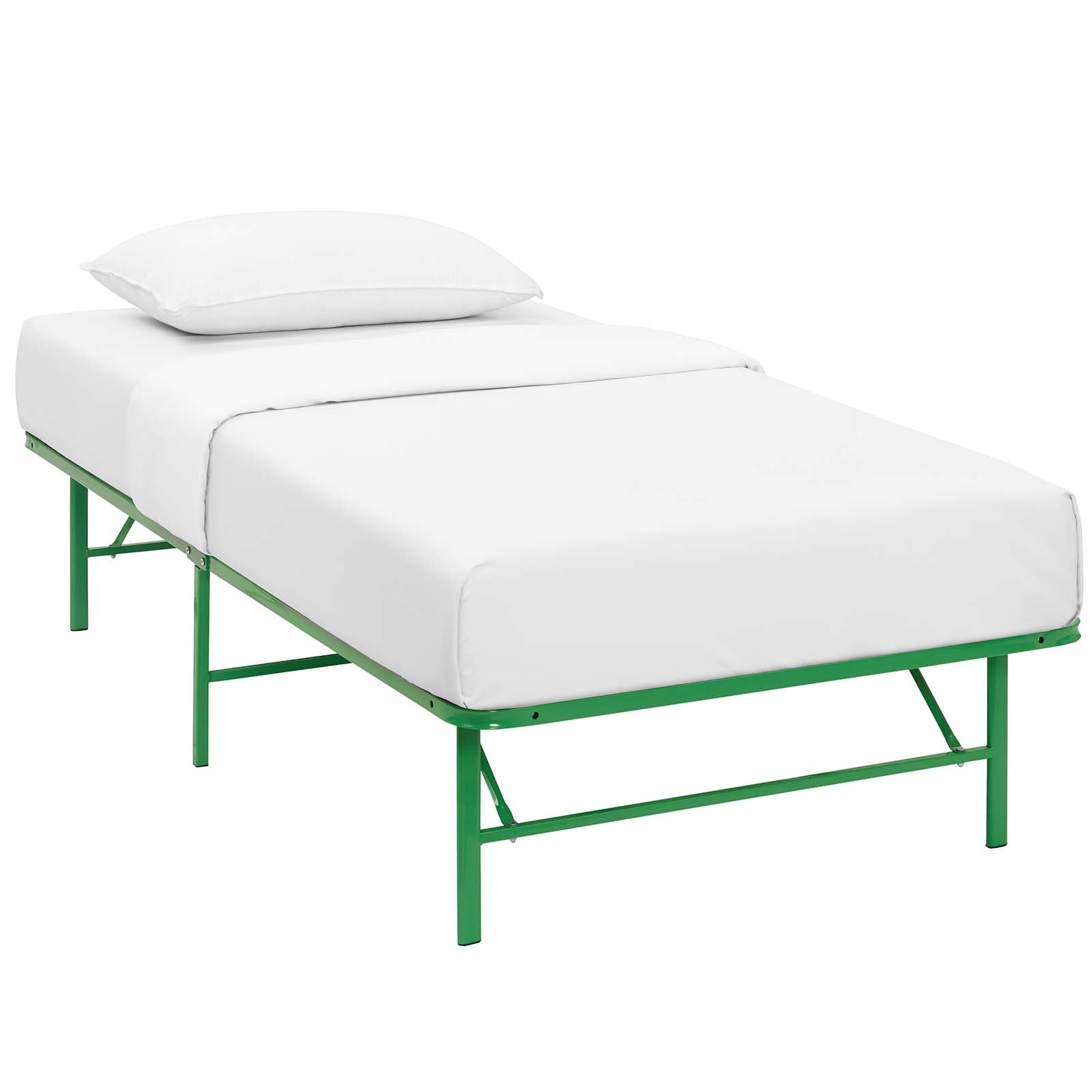 Maja Stainless Steel Twin Platform Bed Frame - Gray (Copy) Denmark Home