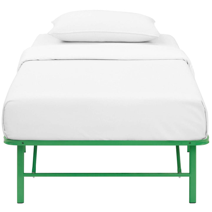 Maja Stainless Steel Twin Platform Bed Frame - Green Denmark Home