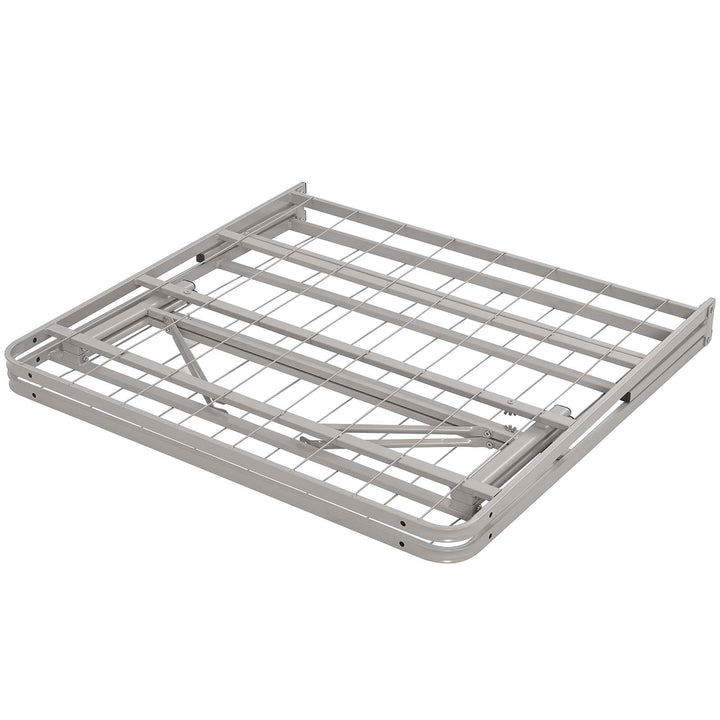 Maja Stainless Steel Twin Platform Bed Frame - Gray Denmark Home