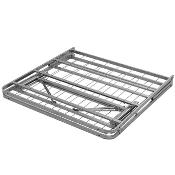 Maja Stainless Steel Twin Platform Bed Frame - Silver Denmark Home