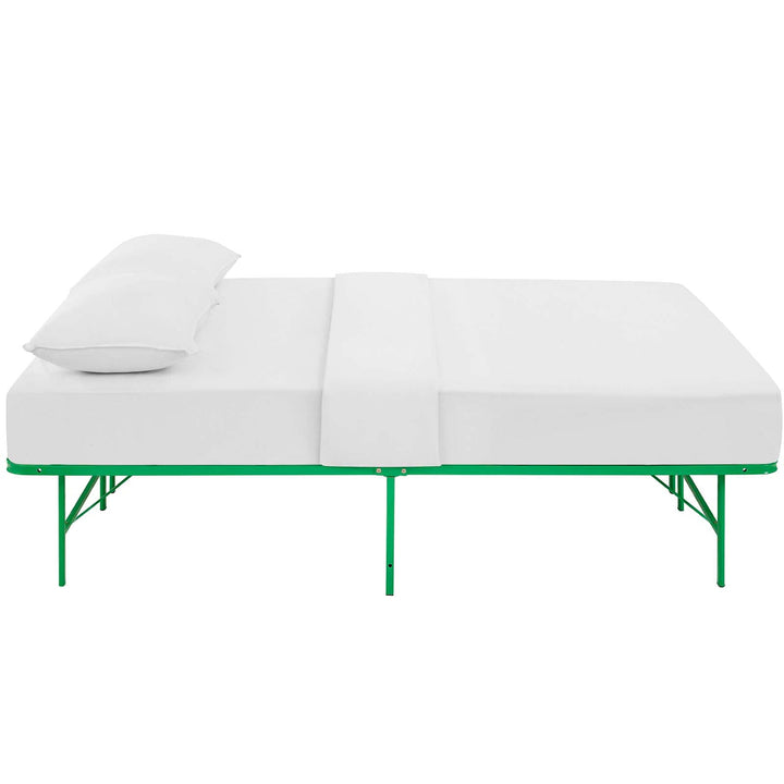 Maja Stainless Steel Full Platform Bed Frame - Green Denmark Home
