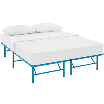 Maja Stainless Steel Queen Platform Bed Frame - Brown (Copy) Denmark Home