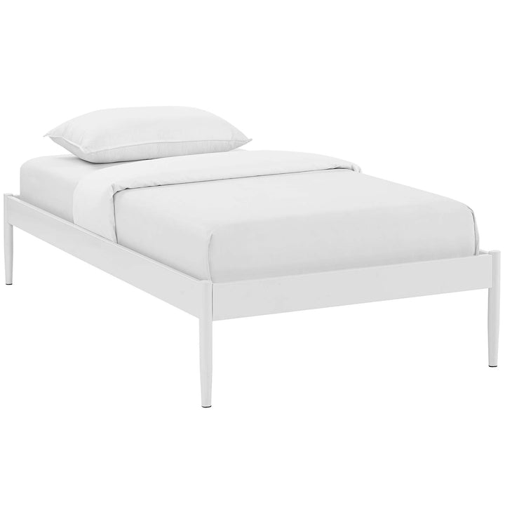 Eira Twin Platform Bed - White Denmark Home