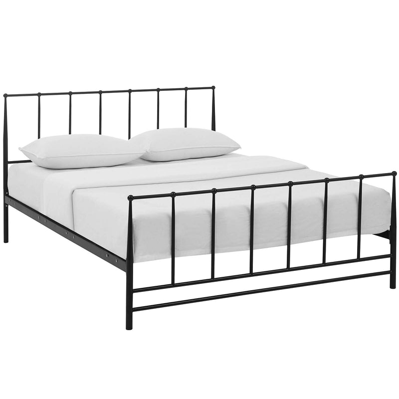 Kira Queen Platform Bed - Brown Denmark Home