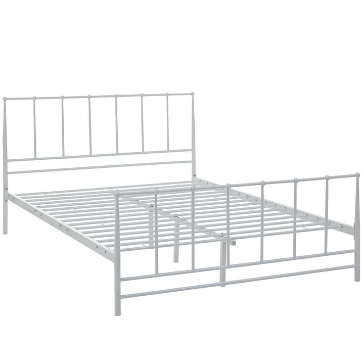 Kira King Platform Bed - White Denmark Home