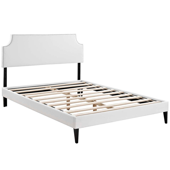 Sorren Upholstered Queen Platform Bed - White Denmark Home