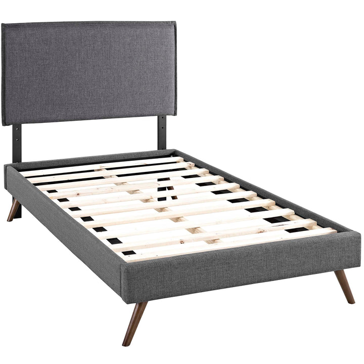 Brekker Twin Platform Bed – Gray Denmark Home