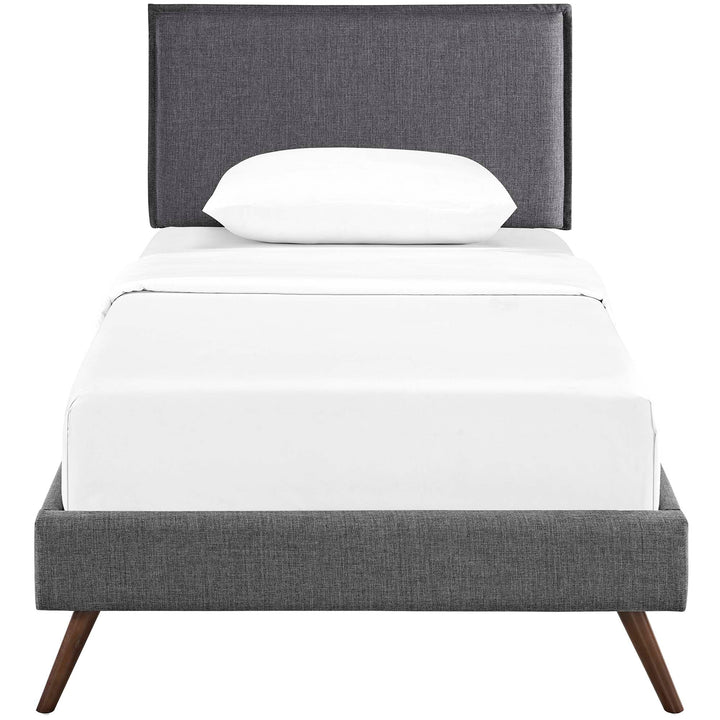 Brekker Twin Platform Bed – Gray Denmark Home
