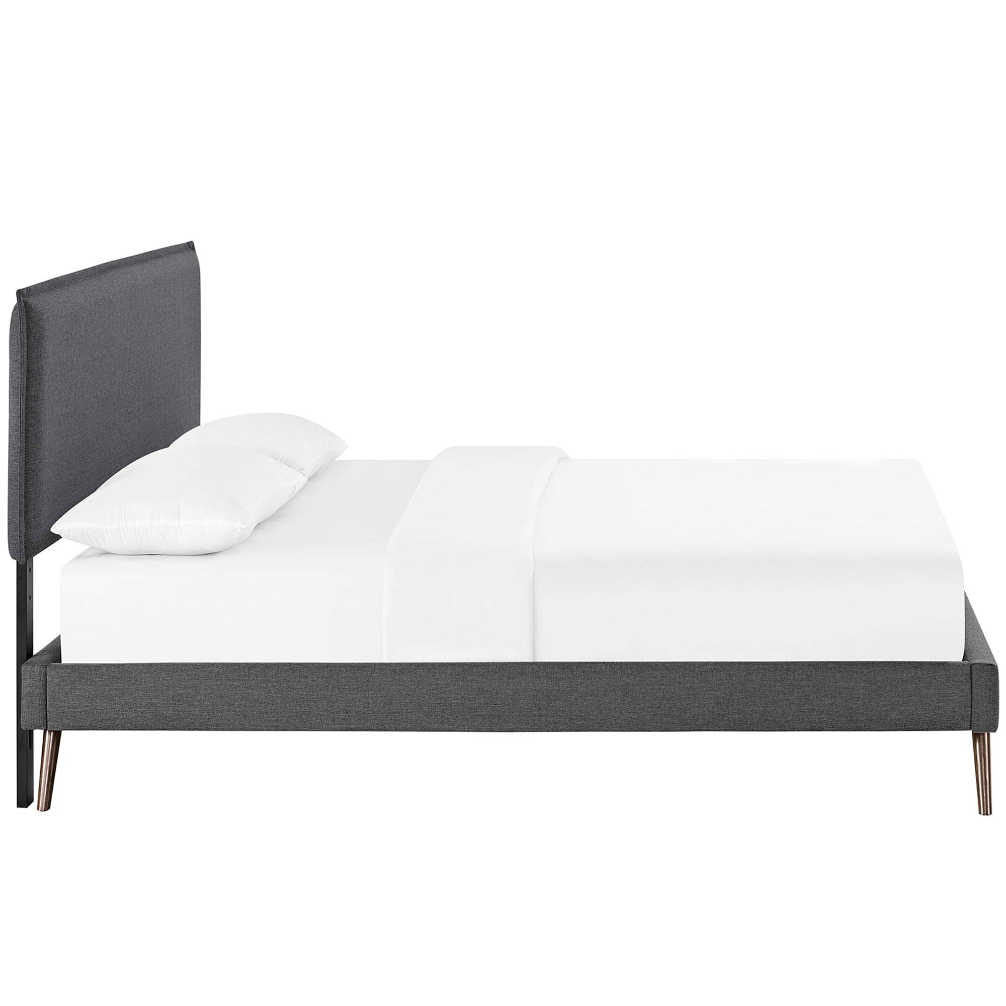 Brekker Queen Platform Bed – Gray Denmark Home