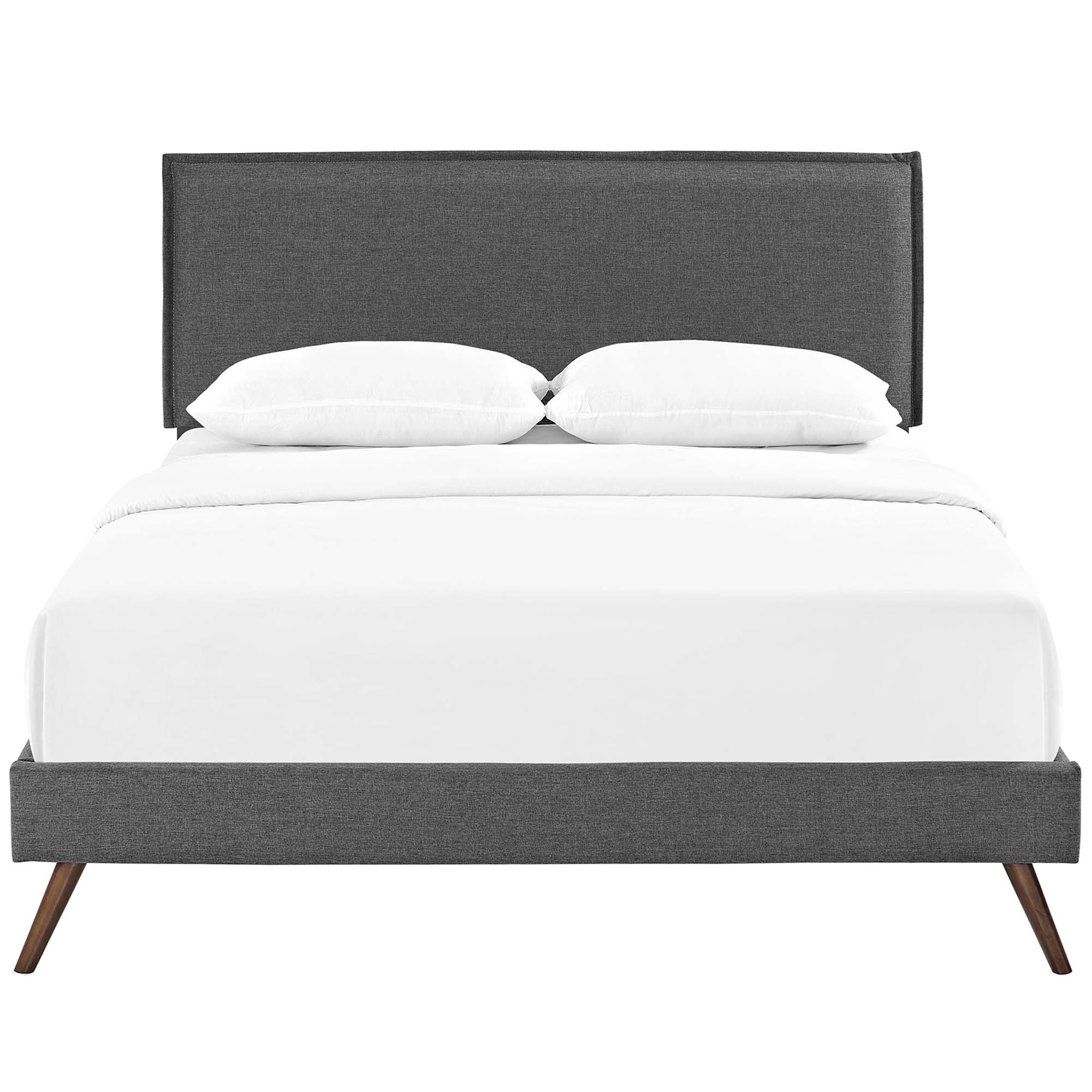 Brekker Queen Platform Bed – Gray Denmark Home