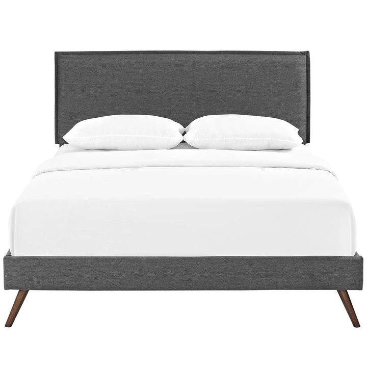 Brekker Queen Platform Bed – Gray Denmark Home