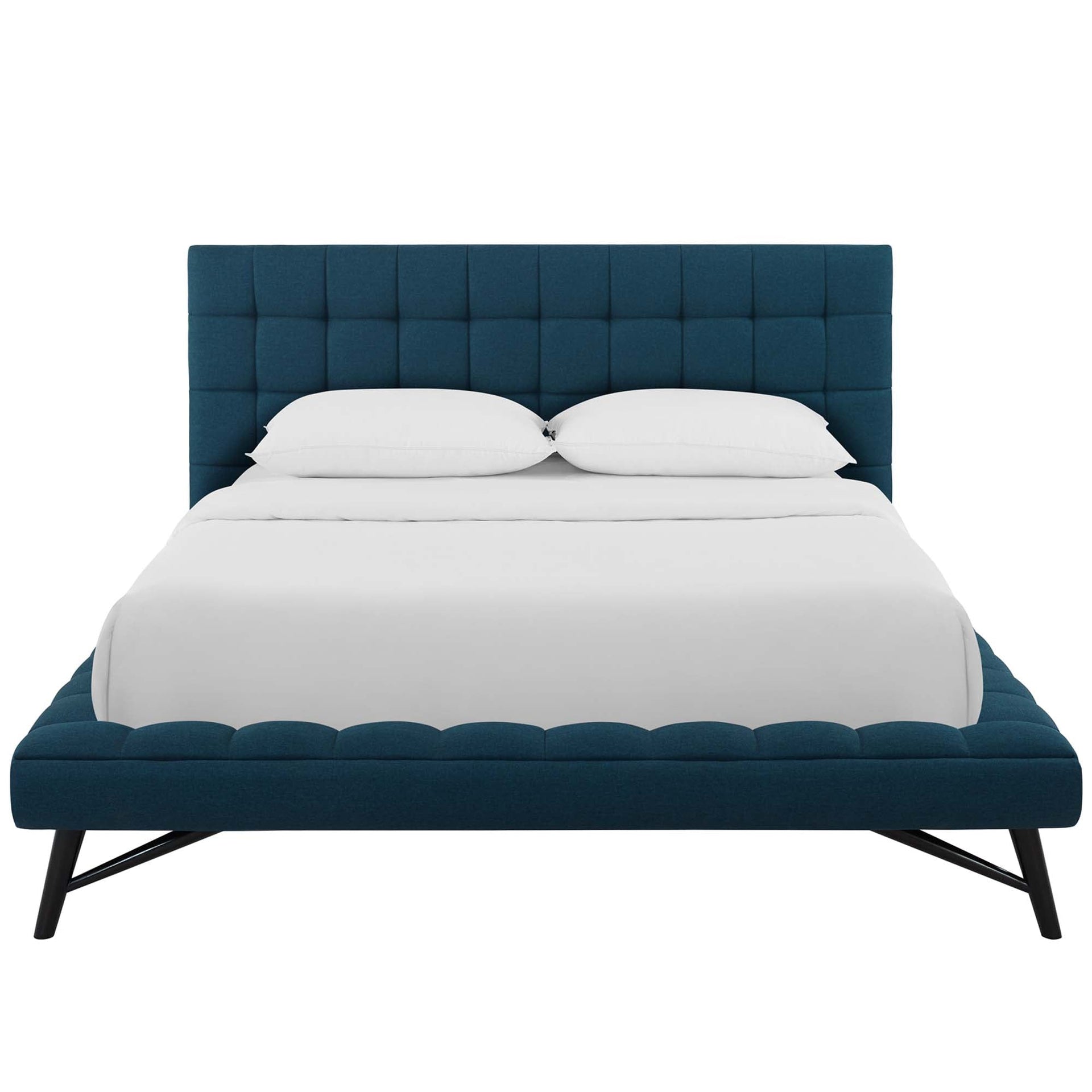 Lysandra Performance Velvet Queen Platform Bed - Beige (Copy) Denmark Home