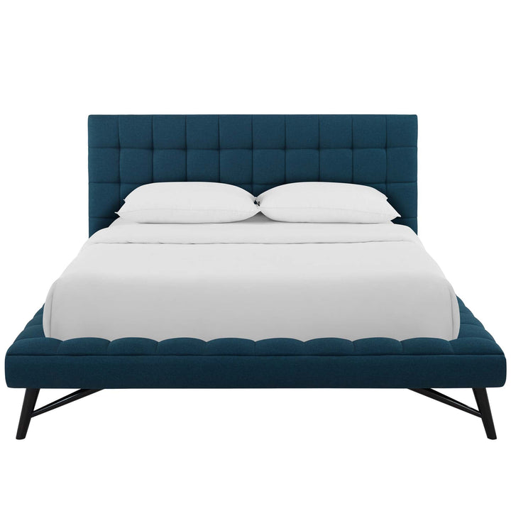 Lysandra Performance Velvet Queen Platform Bed - Beige (Copy) Denmark Home