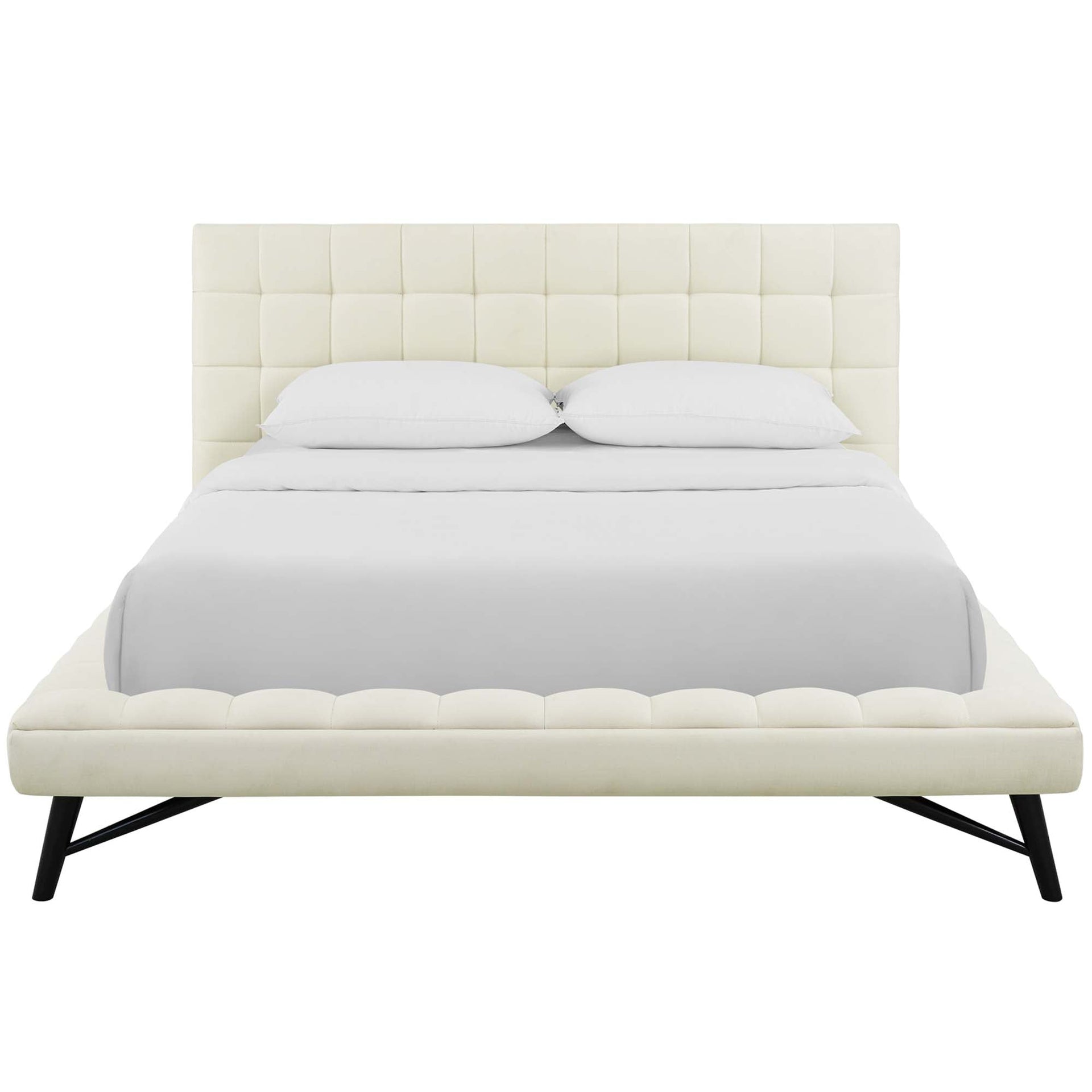 Lysandra Performance Velvet Queen Platform Bed - Blue (Copy) Denmark Home