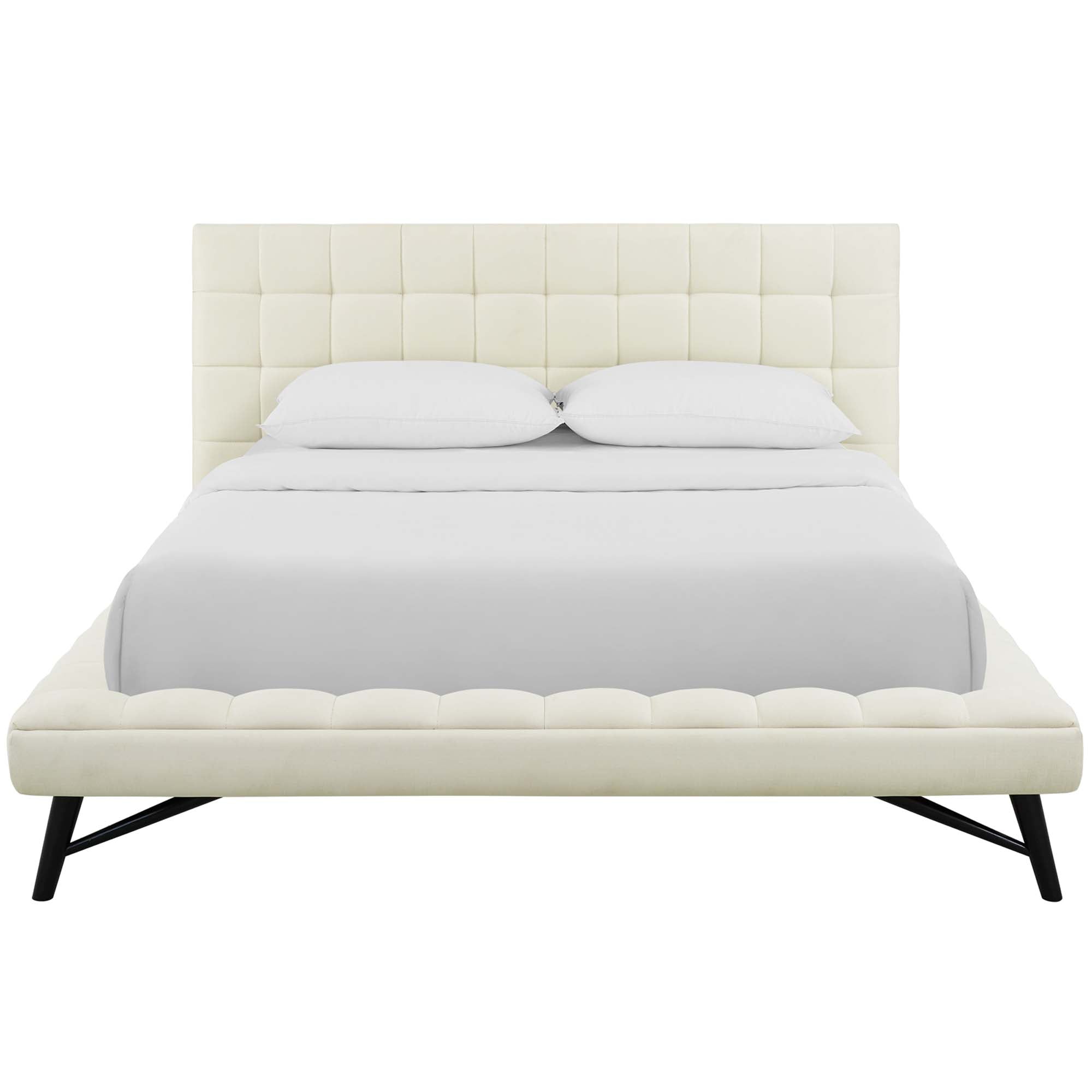 Lysandra Performance Velvet Queen Platform Bed - Blue (Copy) Denmark Home