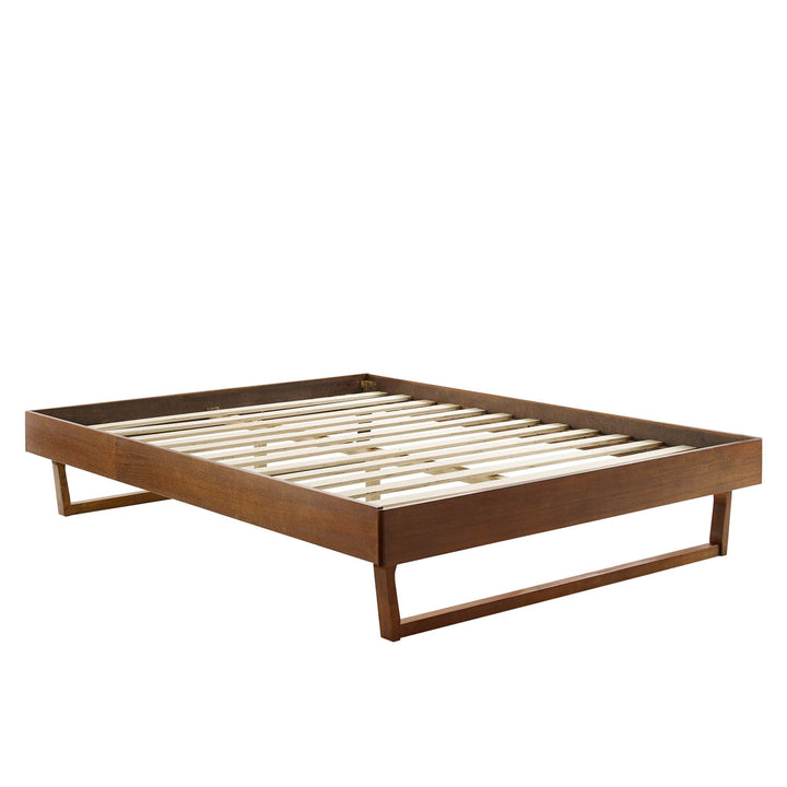 Lovisa Twin Platform Bed - Walnut Denmark Home