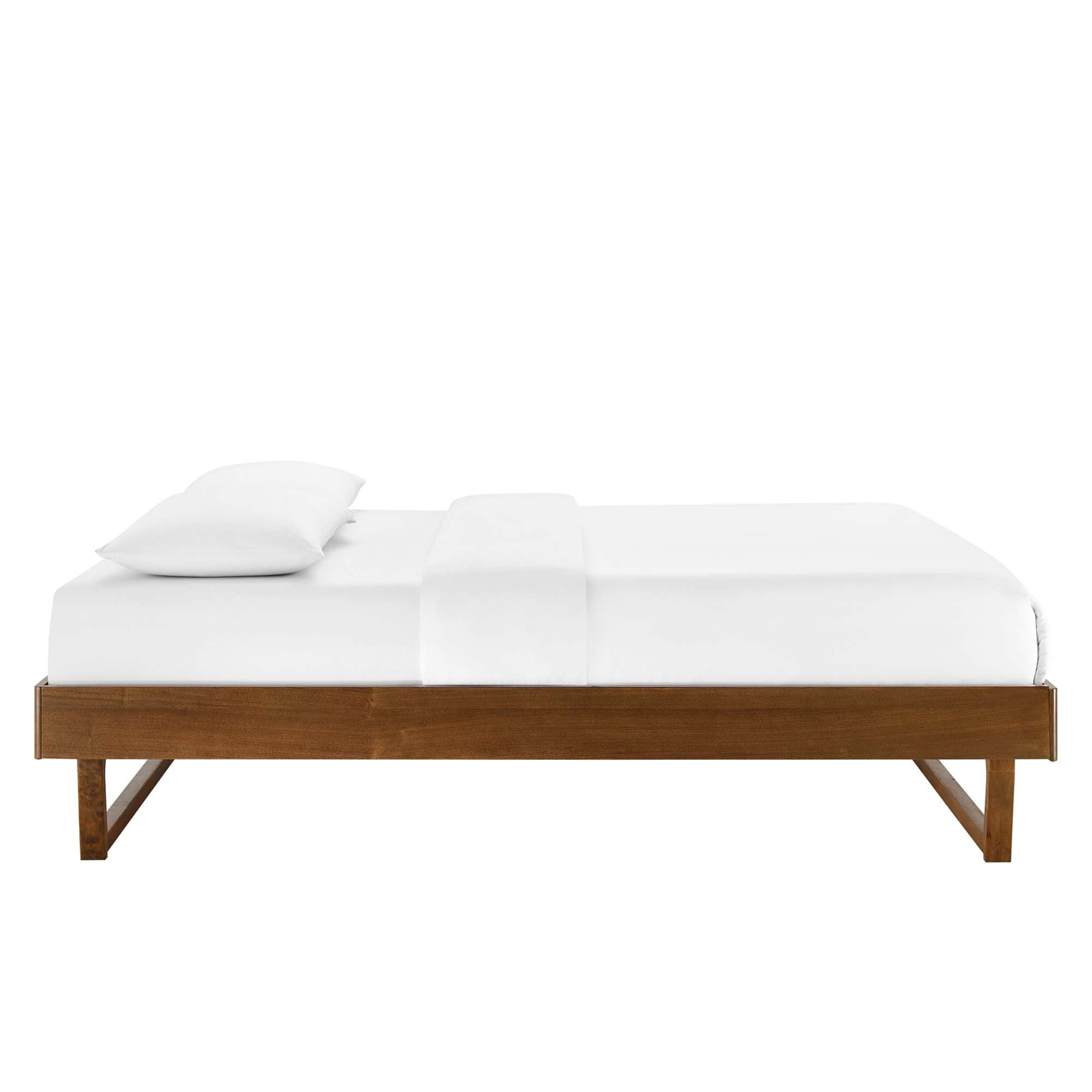 Lovisa Twin Platform Bed - Walnut Denmark Home