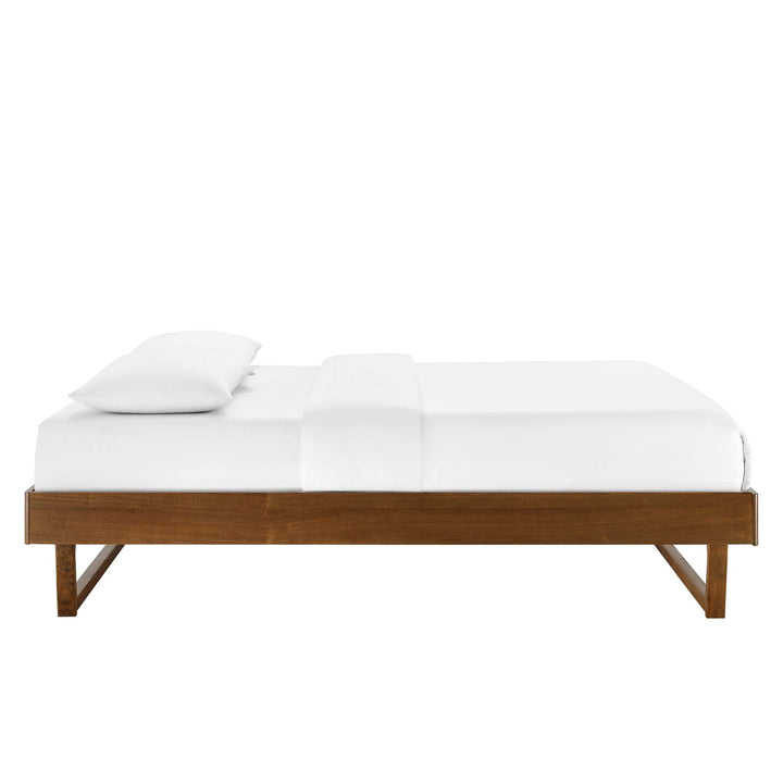 Lovisa Twin Platform Bed - Walnut Denmark Home