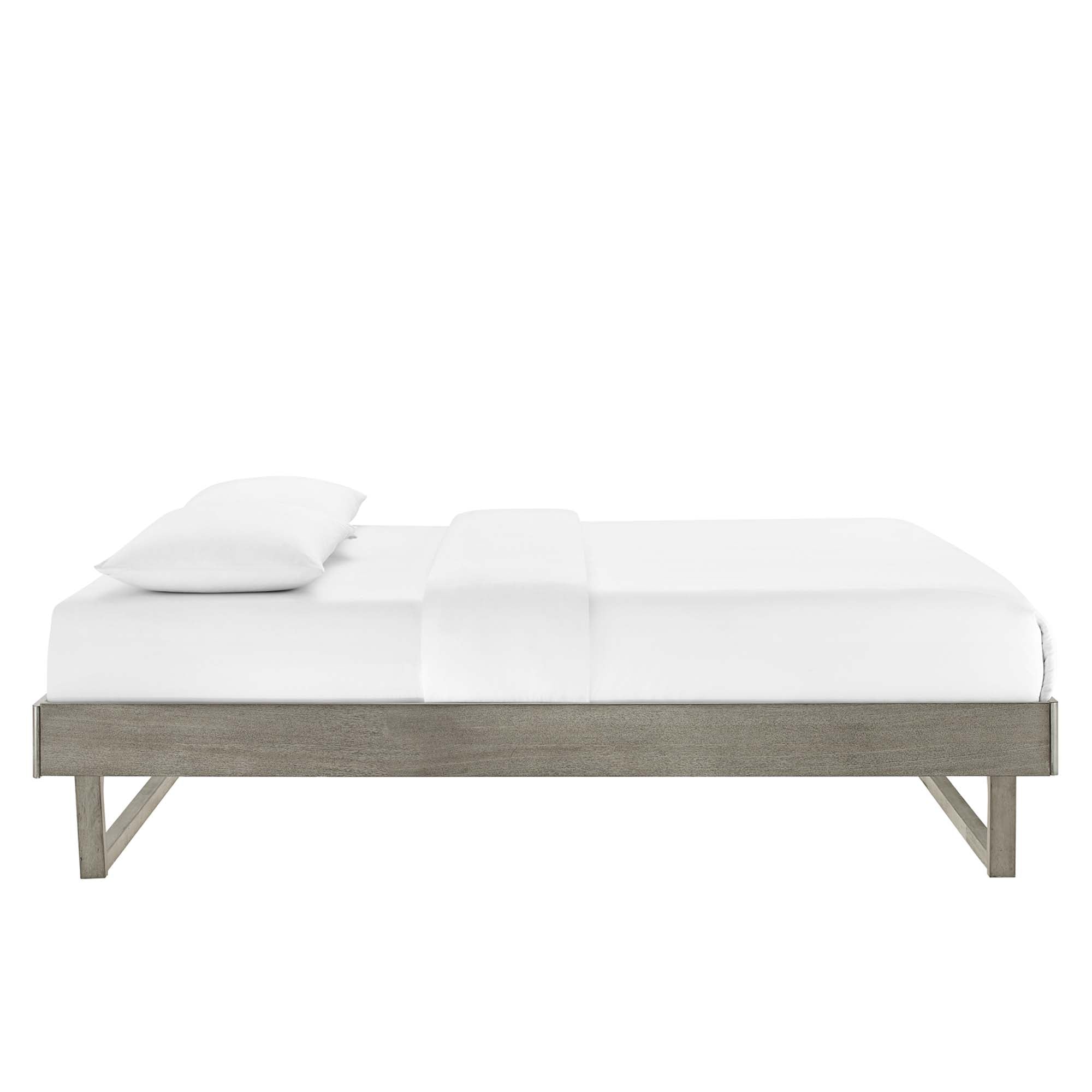 Lovisa Queen Platform Bed - Gray Denmark Home