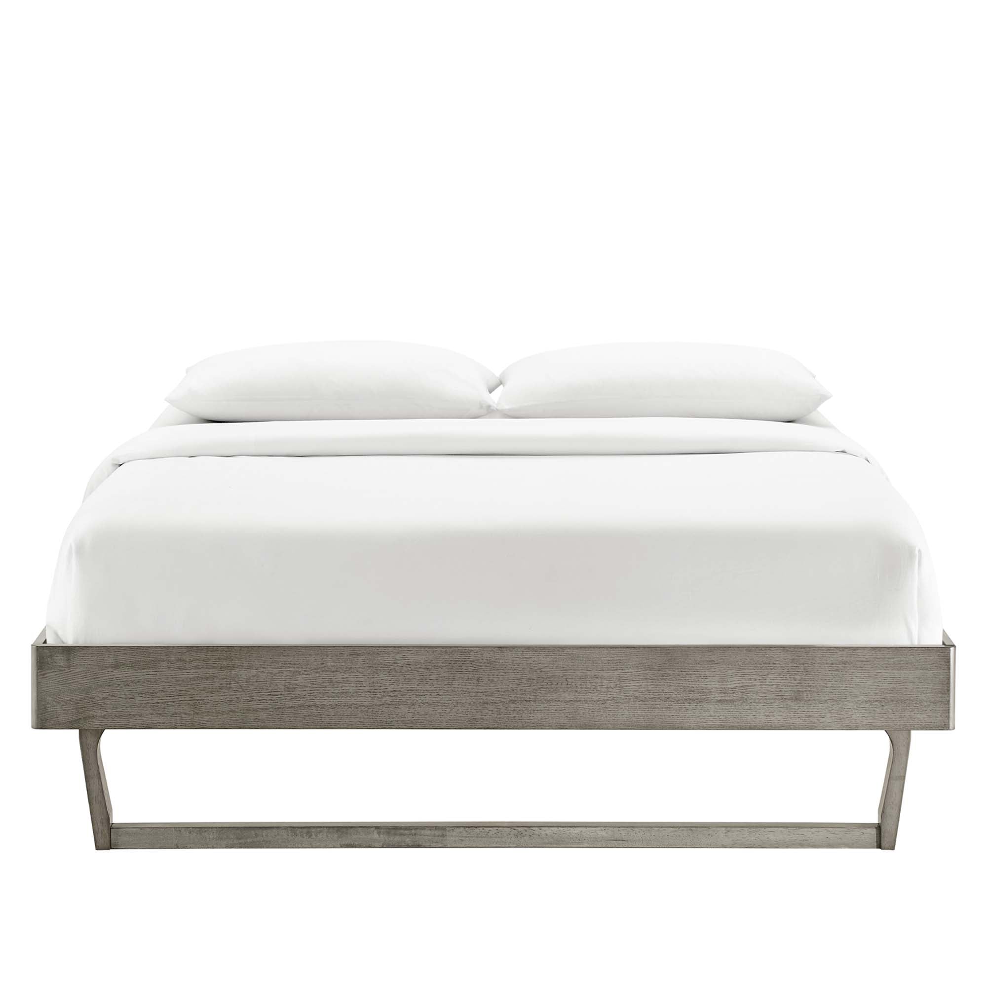 Lovisa Queen Platform Bed - Gray Denmark Home