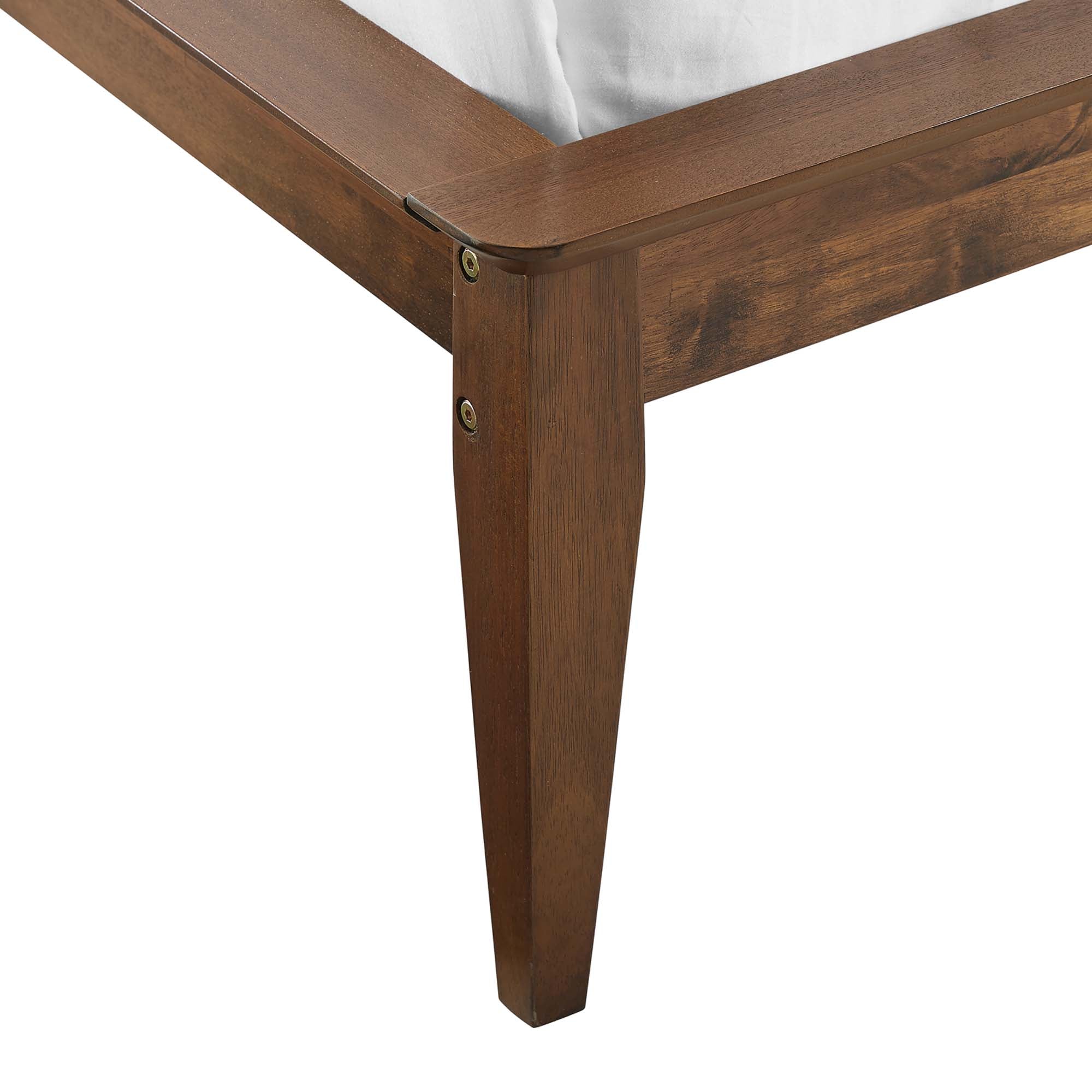 Embla Queen Platform Bed - Walnut Denmark Home