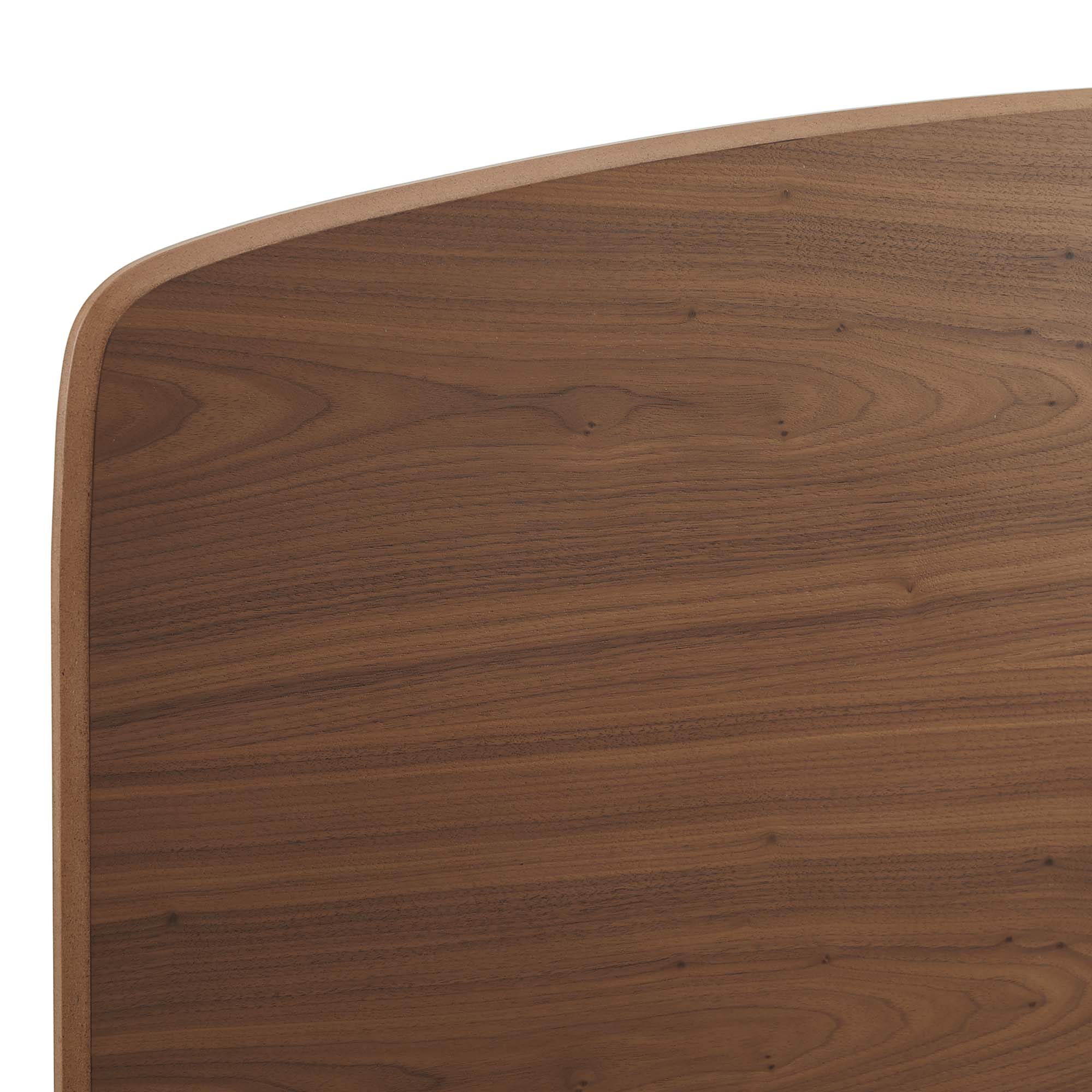 Odense Queen Platform Bed - Walnut Denmark Home