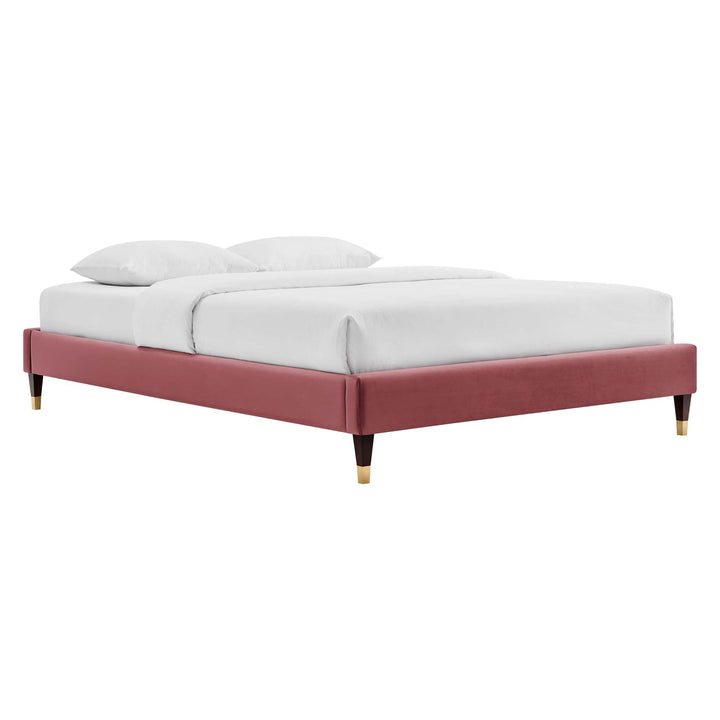 Tuva Performance Velvet Queen Bed Frame - White (Copy) Denmark Home
