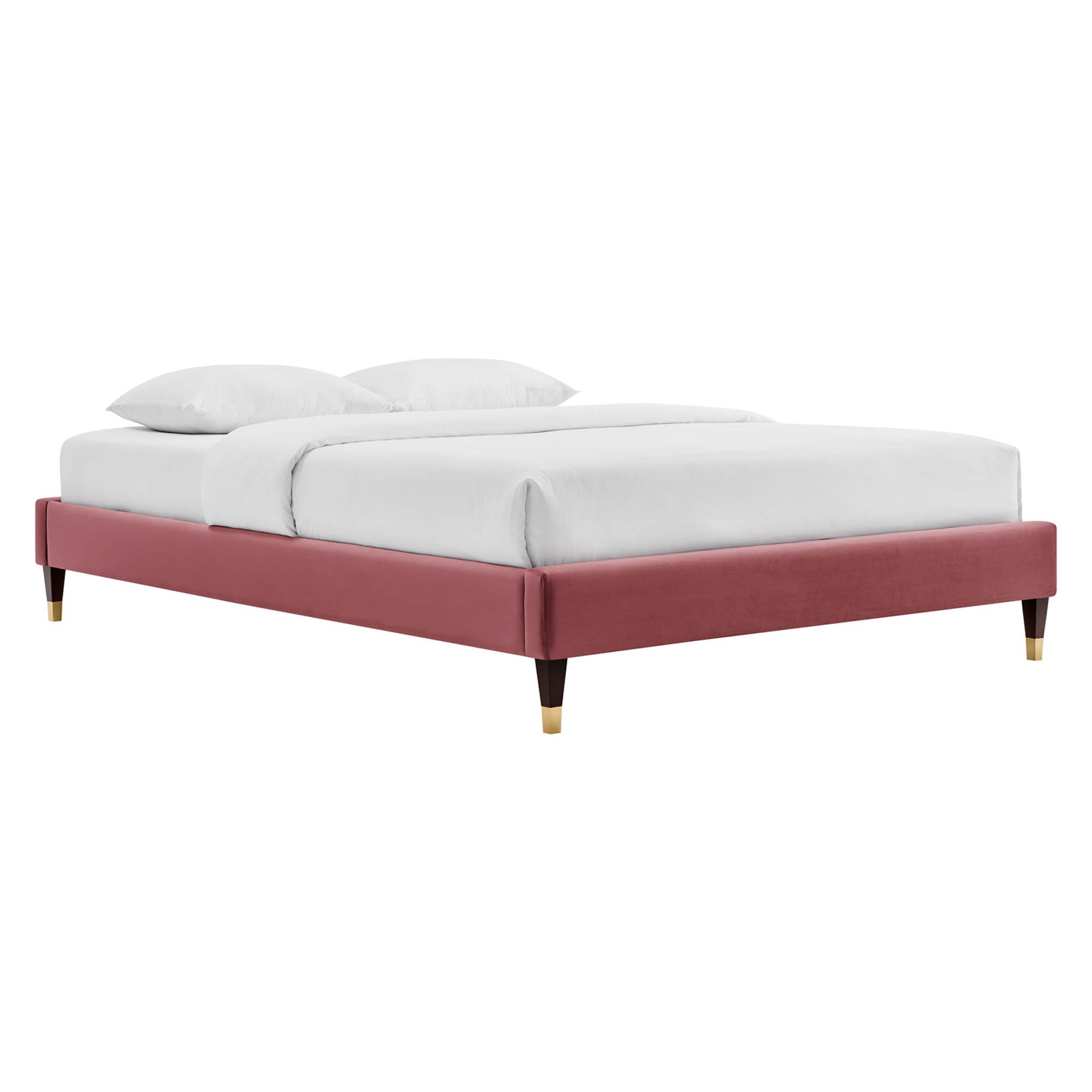 Tuva Performance Velvet King Bed Frame - White (Copy) Denmark Home