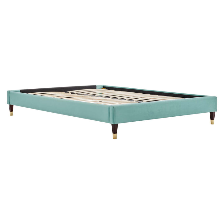 Tuva Performance Velvet Queen Bed Frame - Mint Denmark Home