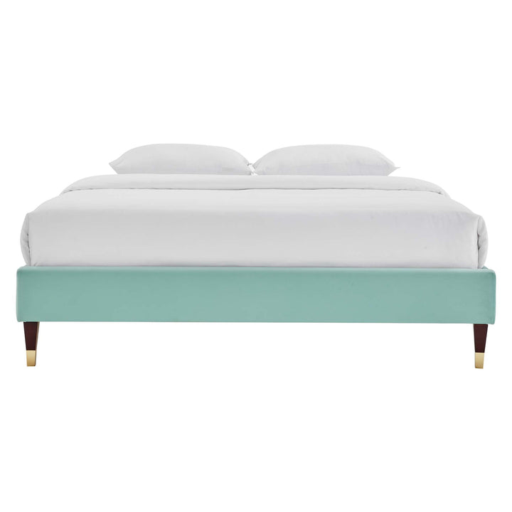 Tuva Performance Velvet Queen Bed Frame - Mint Denmark Home