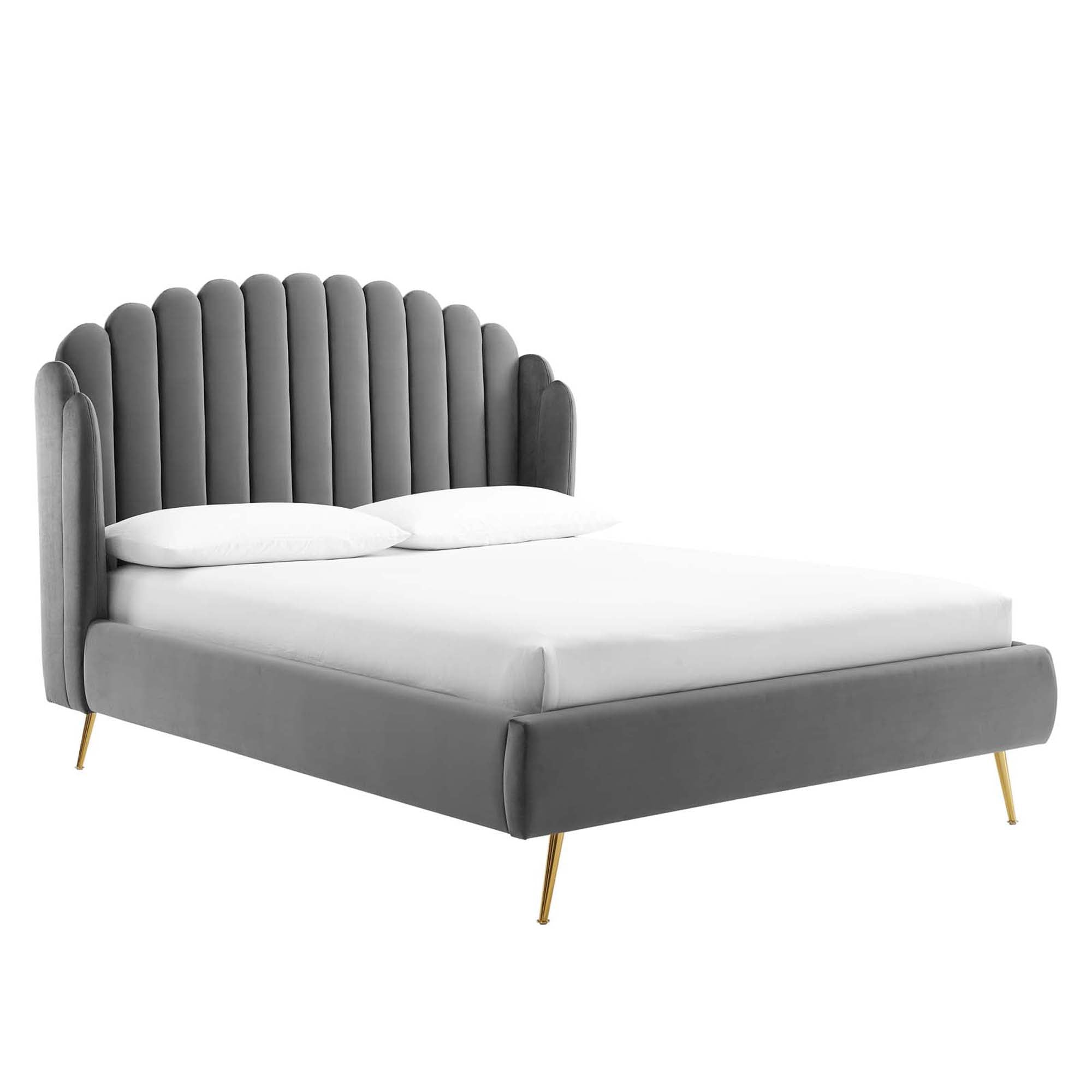 Aveline Queen Wingback Platform Bed - Pink (Copy) Denmark Home