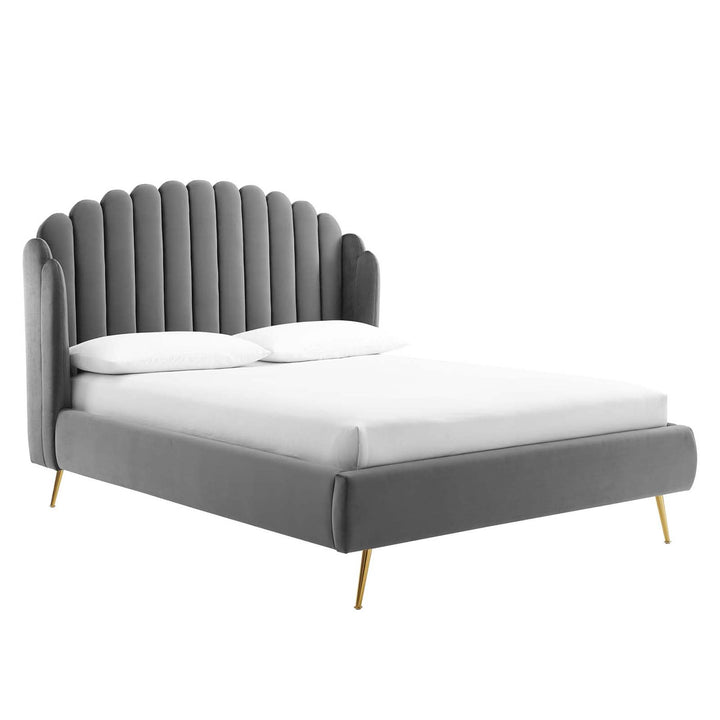Aveline Queen Wingback Platform Bed - Pink (Copy) Denmark Home