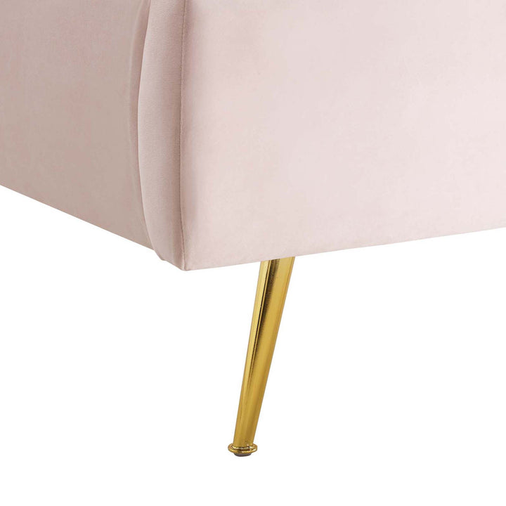 Aveline Queen Wingback Platform Bed - Pink Denmark Home